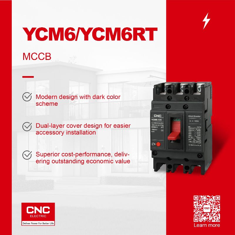 YCM6 seeria MCCB-ajendatud energiakaitse CNC Electrical abil