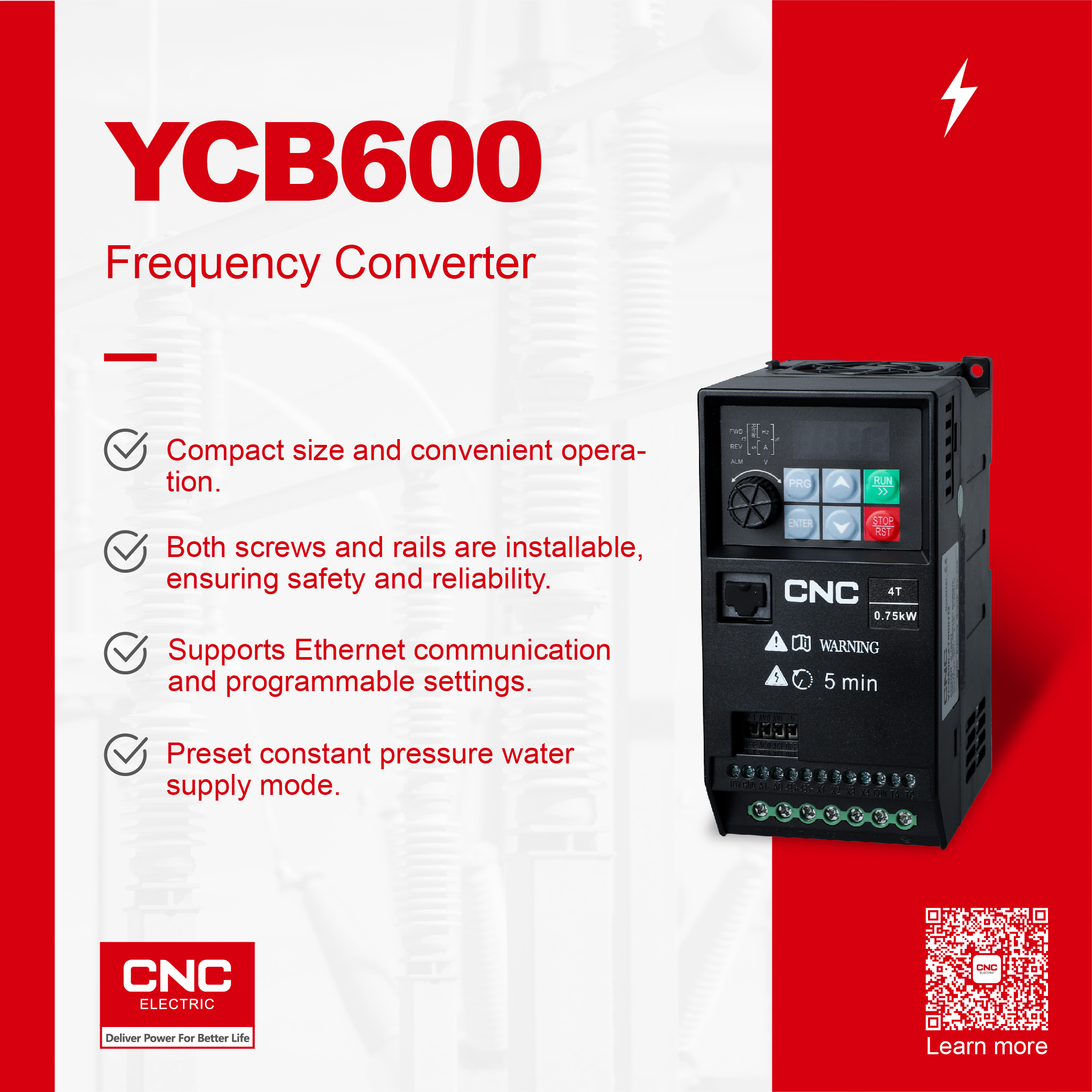 Vector frequency inverte YCB600 (2)