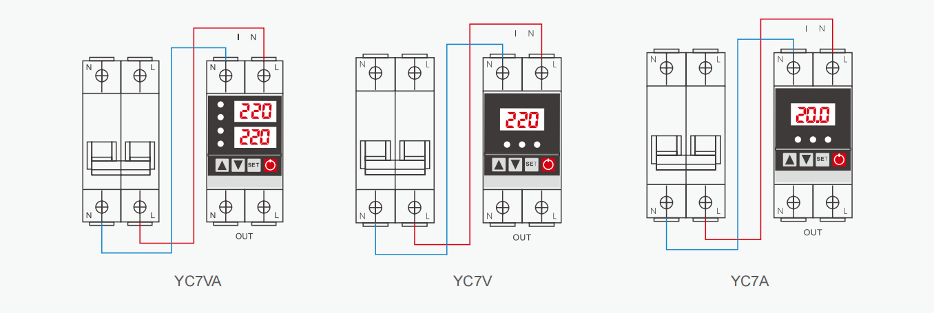 YC7VA pārspriegums un zemsprieguma aizsargu vadu diagramma2