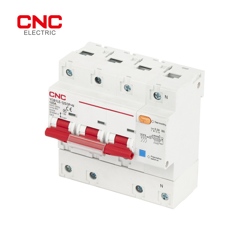 China Best 3 Phase 4 Wire Energy Meter Companies –  YCB1LE-125 RCBO Electronic – CNC Electric