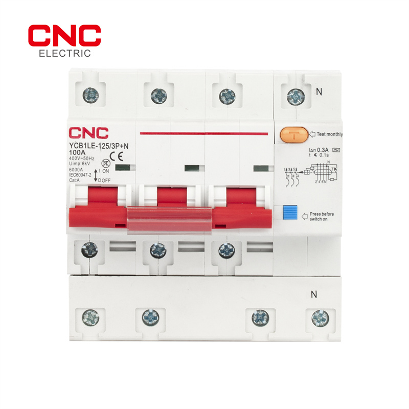 China Best Dc Mcb 32 Amp 2 Pole Factories –  YCB1LE-125 RCBO Electronic – CNC Electric