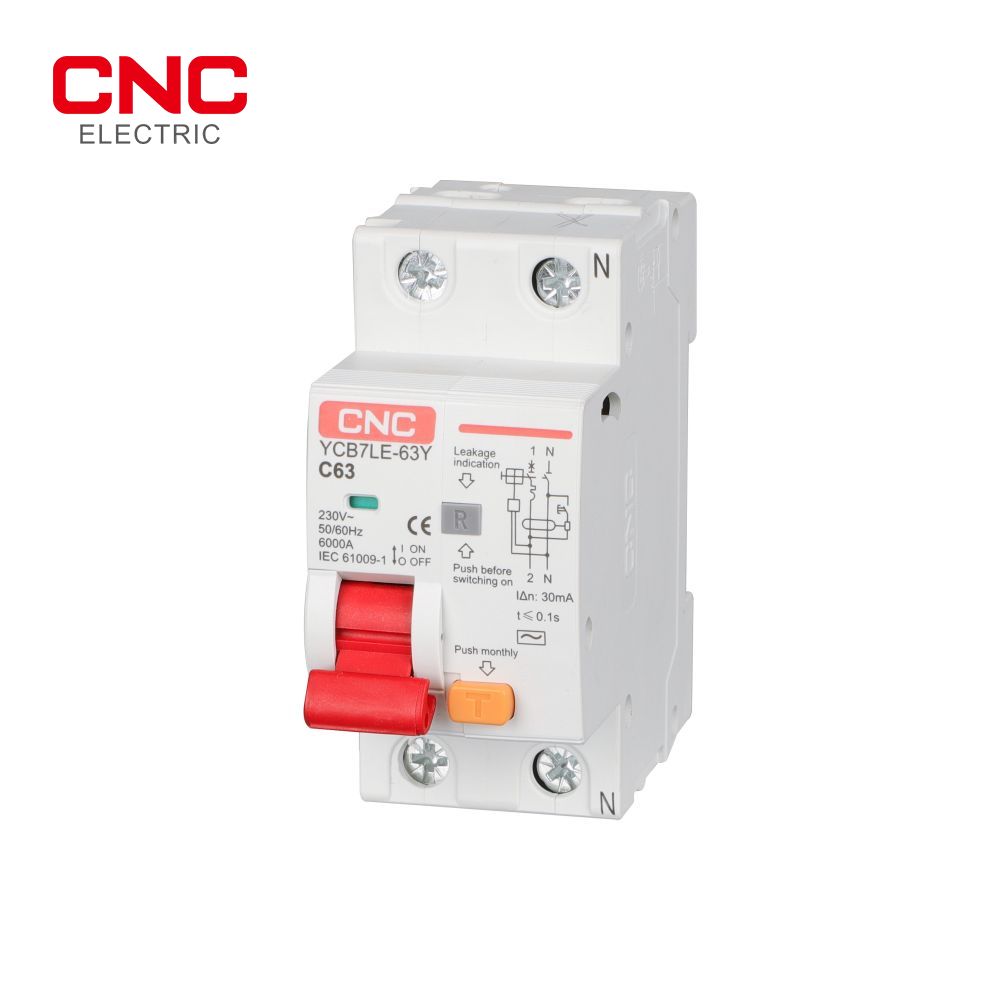 YCB7LE-63y ကျန်နေတဲ့လက်ရှိလည်ပတ်နေသော circuit breaker