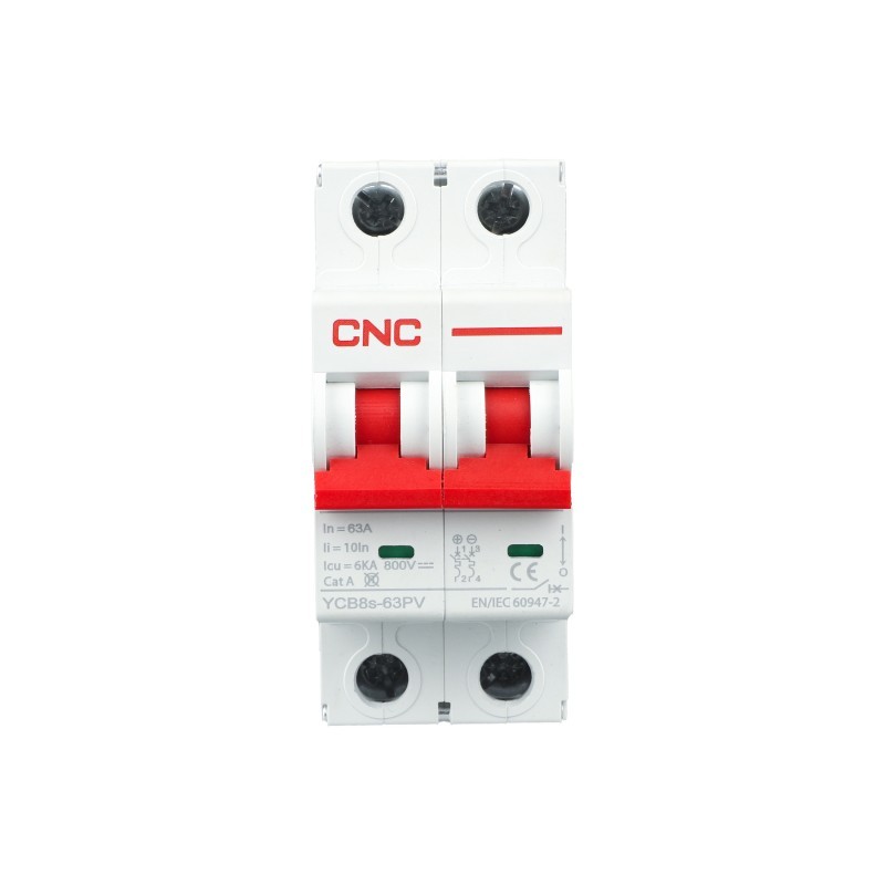 YCB8s-63PV DC MCB (polarity)Photovoltaic Miniature Circuit Breaker