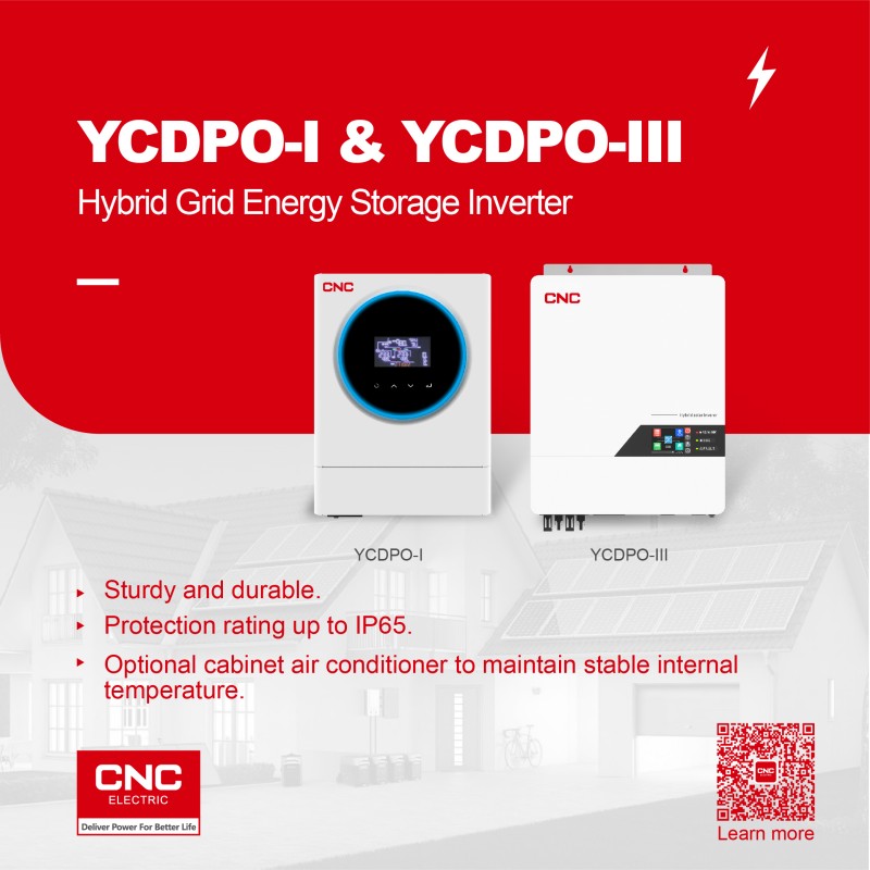 CNC Electric запускает универсальные инверторы серии YCDPO для решений для хранения энергии