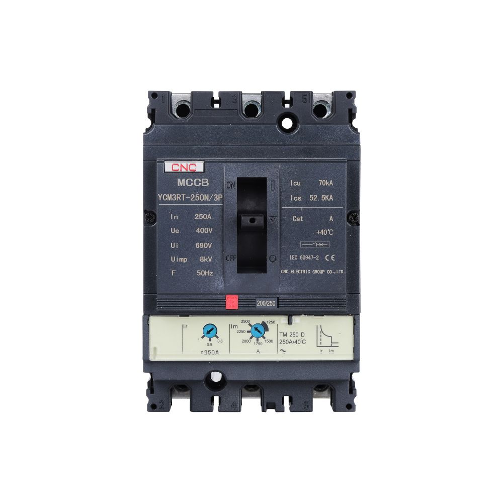 YCM3RT Overload and short circuit adjustable Molded Case Circuit Breaker