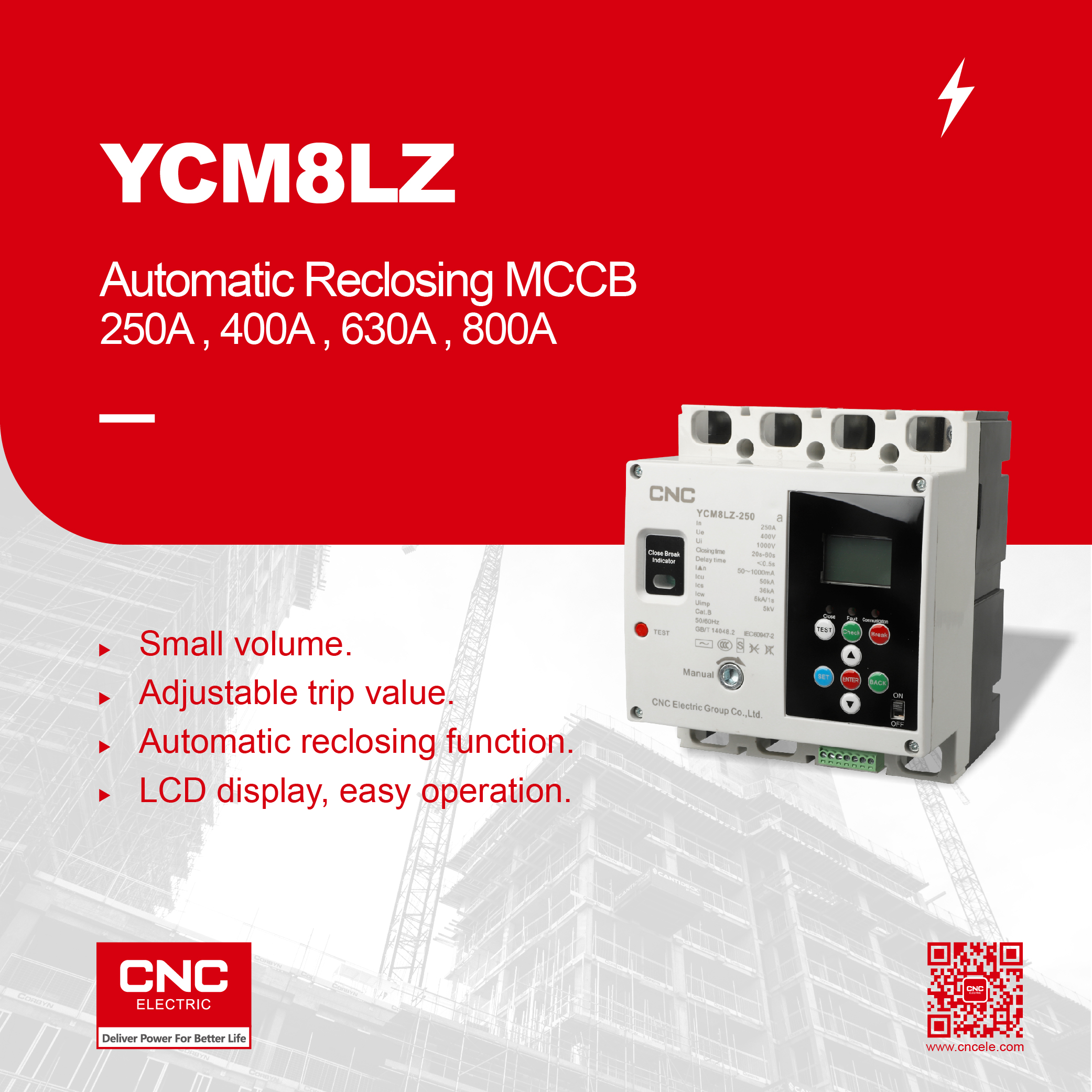 CNC | Ycm8lz automatique amin'ny fanarenana ny MCCB