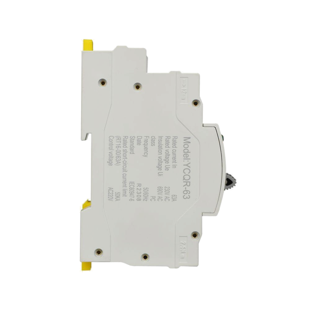 YCQR-63 Mini Automatic Transfer Switch （PC клас)