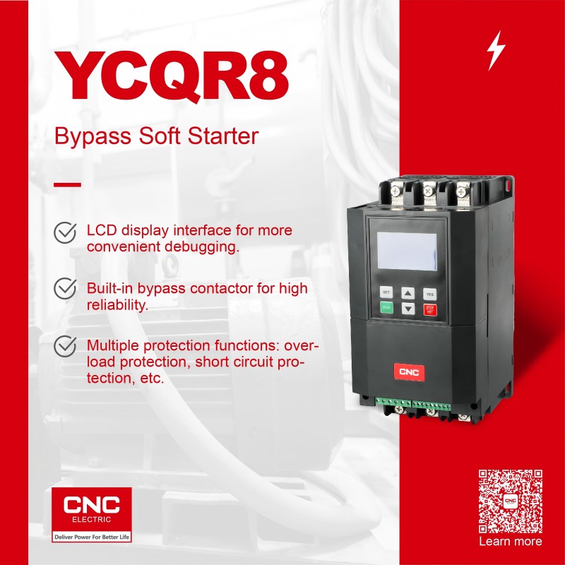 CNC Jan Product Update: YCQR8 Bypass Soft Starter